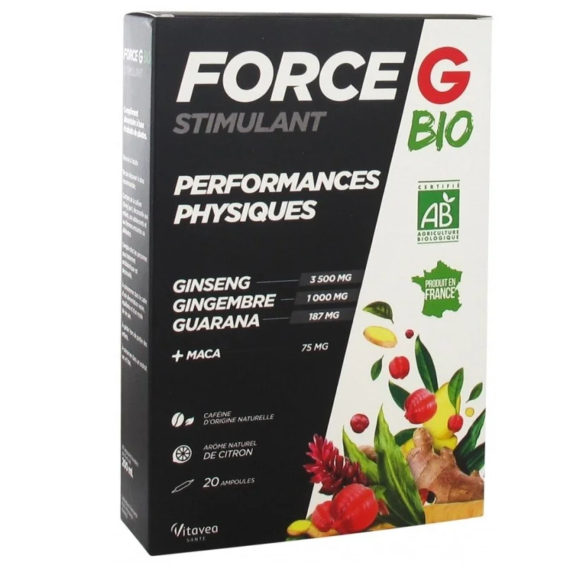 Vitavéa Force G Stimulant Bio 20 Ampoules