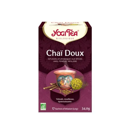 Yogi Tea Chaï Doux Infusion Bio Vegan 17 Sachets