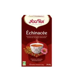 Yogi Tea Echinacée Infusion Ayurvédique Bio Vegan 17 Sachets