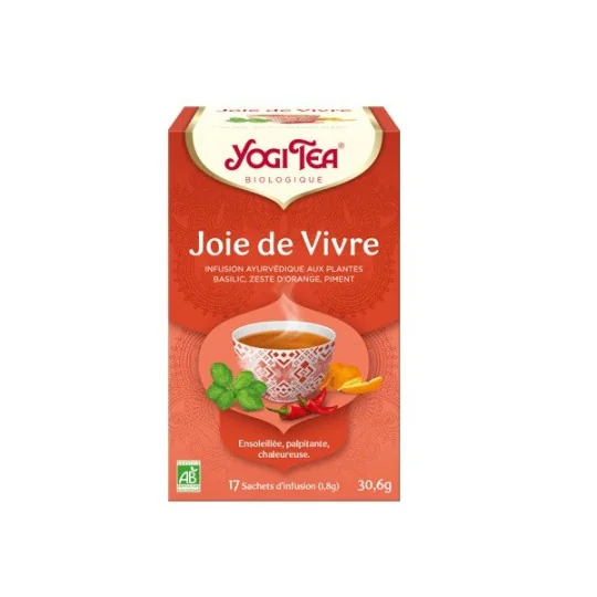 Yogi Tea Joie de Vivre Infusion Ayruvédique Bio Vegan 17 Sachets