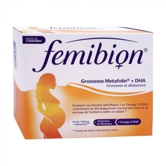 Femibion Grossesse Metafolin+DHA 30 comprimés+30 capsules
