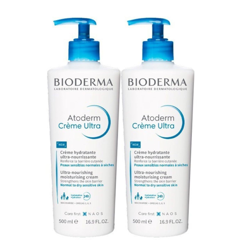 Bioderma Atoderm Crème Ultra Hydratante 2X500ml