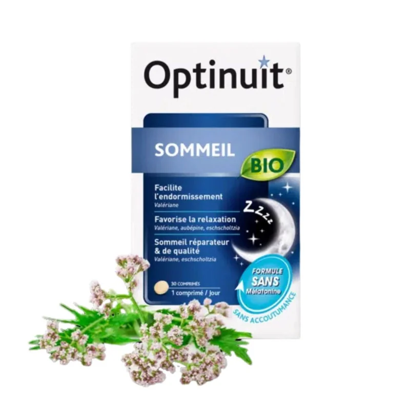 Nutreov Optinuit Sommeil Bio 30 comprimés