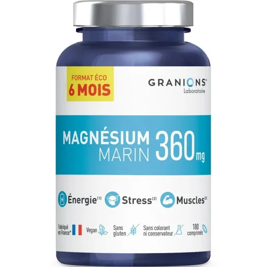 Granions Magnésium Marin 360mg 180 Comprimés