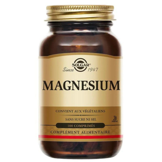 Solgar magnésium Bisglycinate 100 comprimés