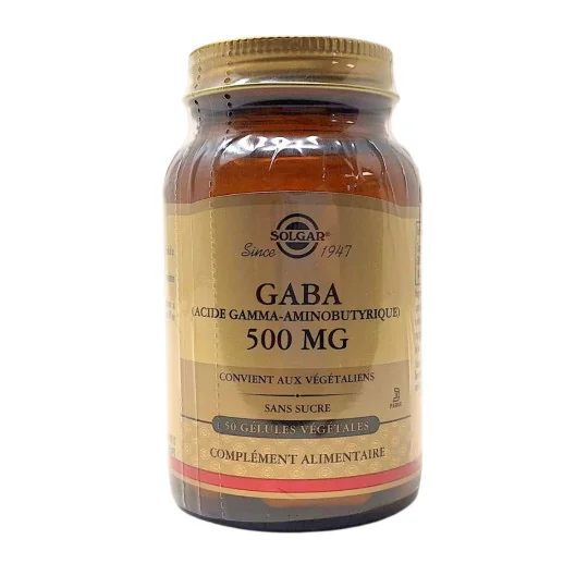 Solgar GABA 500 mg 50 Gélules Végétales