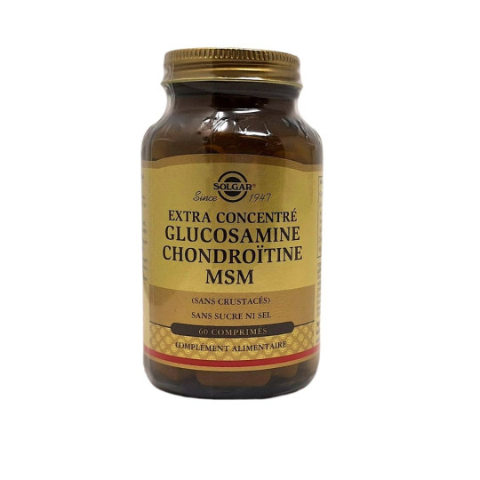 Solgar Glucosamine Chondroïtine MSM 60 comprimés