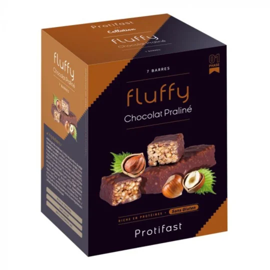Protifast Fluffy Chocolat Praliné 7 Barres