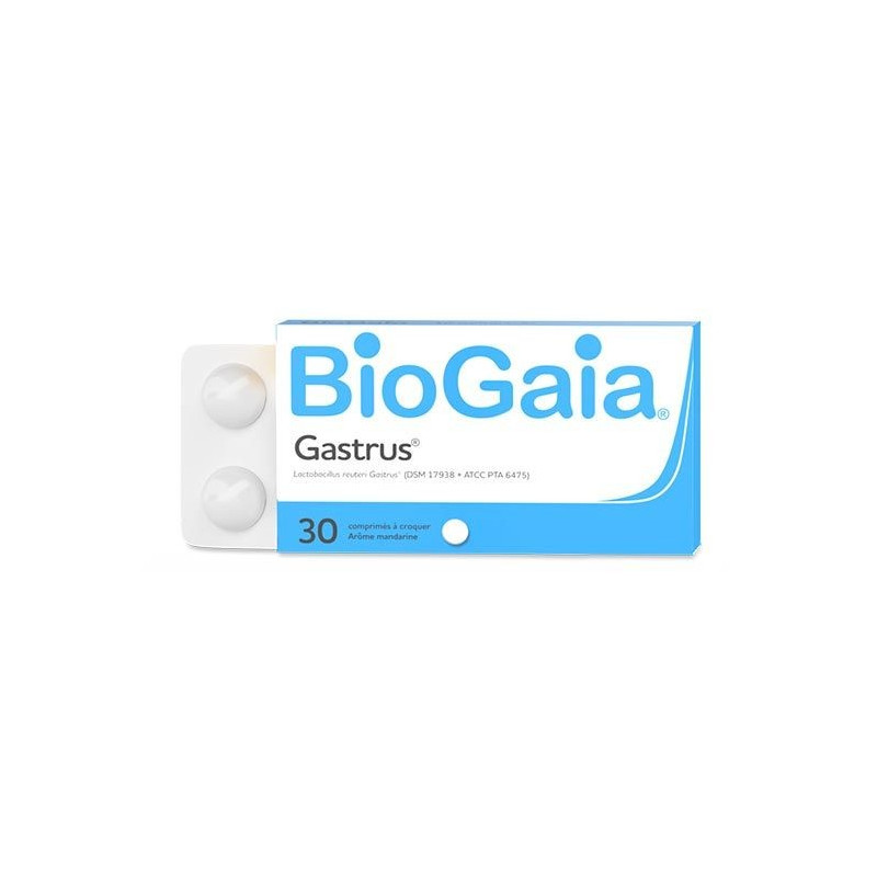 BioGaia Gastrus 30 Comprimés à Croquer Mandarine