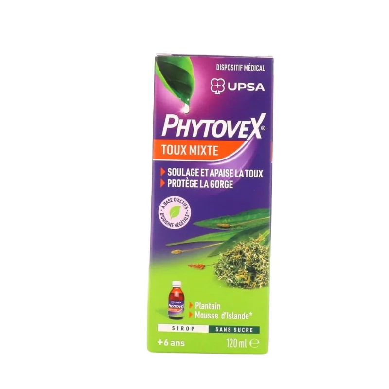 Upsa Phytovex Toux Mixte Sans Sucre 120ml