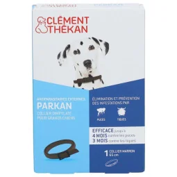Clément Thekan Parkan Collier Antiparasitaires Grands Chiens 65cm