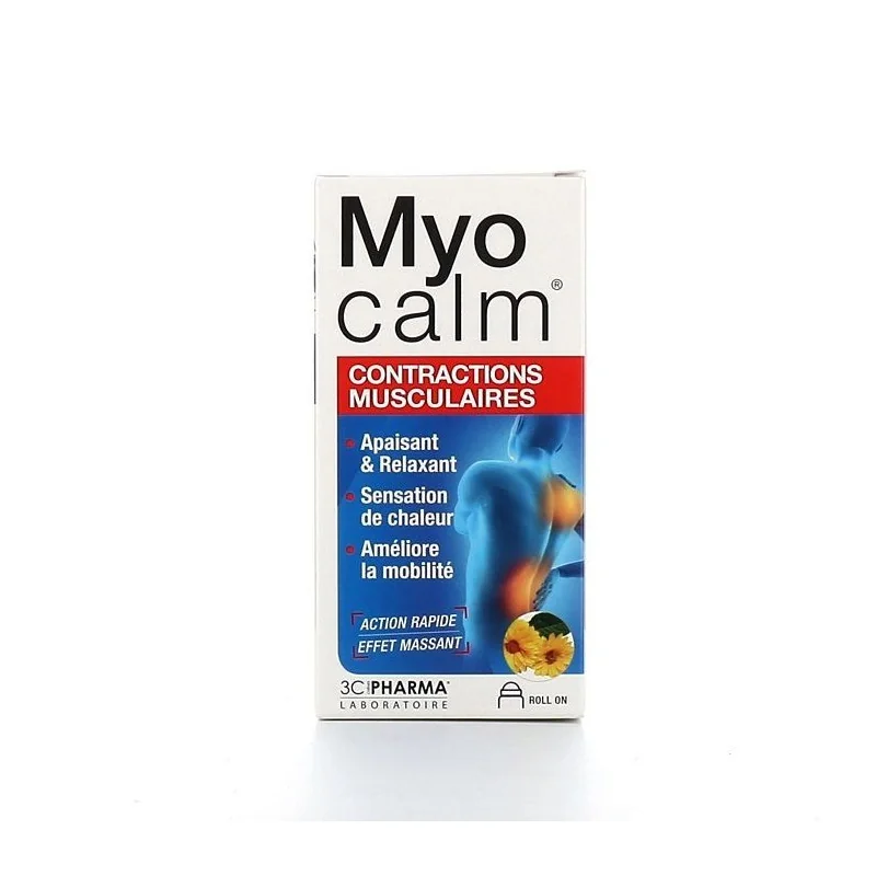 3C Pharma Myocalm Contractions Musculaires Massage Roll-on 50ml