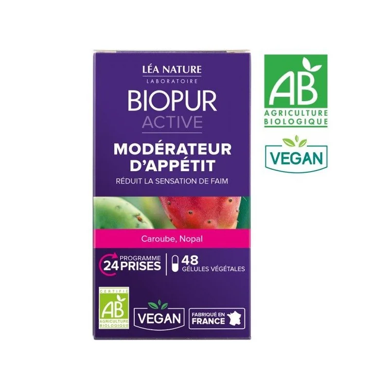 Biopur Active Modérateur d'Appétit Gélules Végétales X48