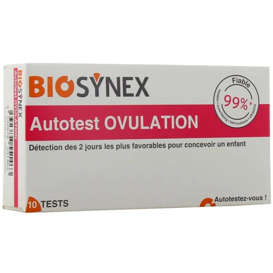 Biosynex Test d'Ovulation Boîte de 10 Tests