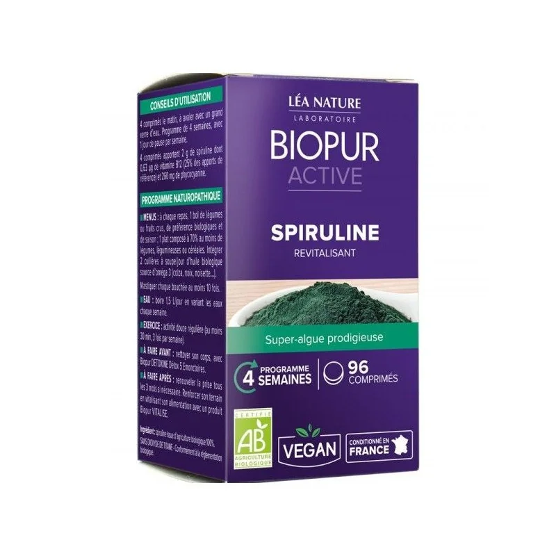 Biopur Spiruline Bio Comprimés X96