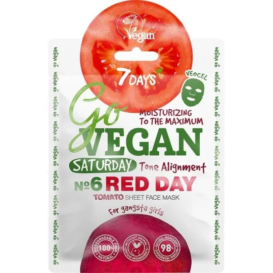 7 Days Go Vegan Masque Tissu Teint Parfait Vegan