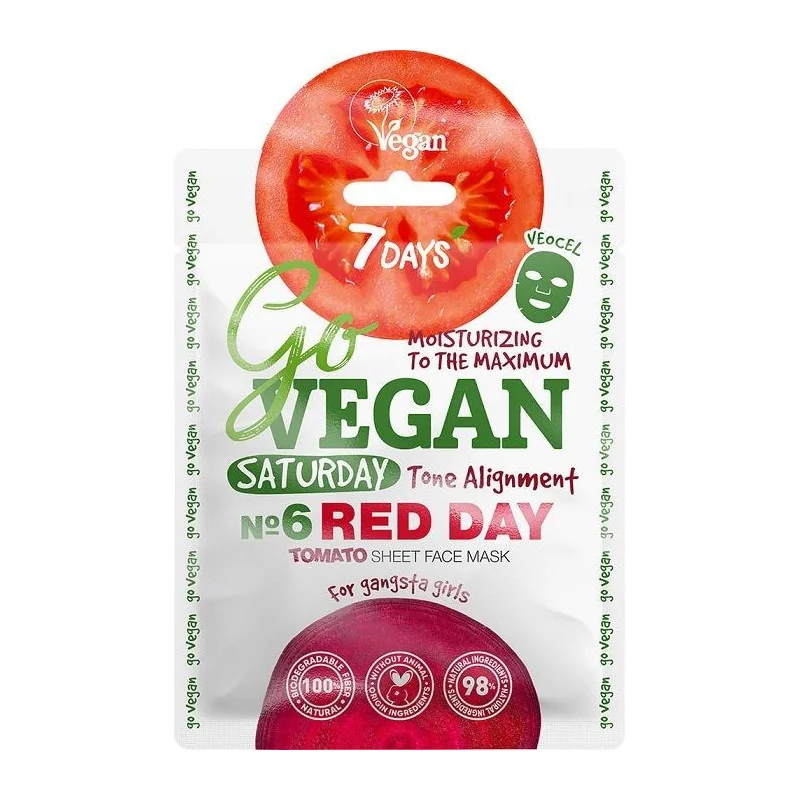 7 Days Go Vegan Masque Tissu Teint Parfait Vegan