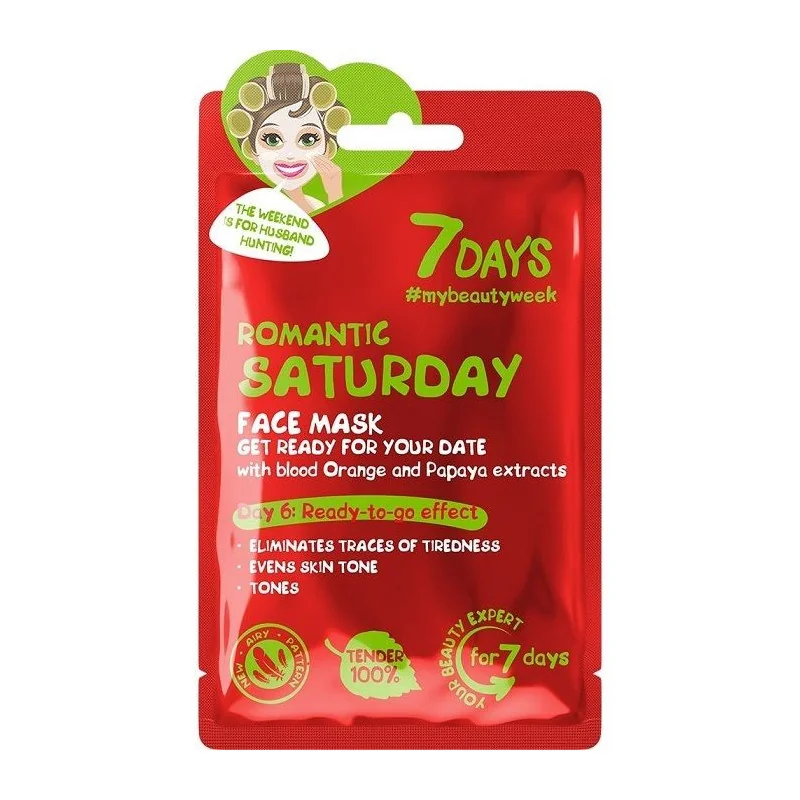 7 Days Romantic Saturday Masque Tissu Ready to Go Effect