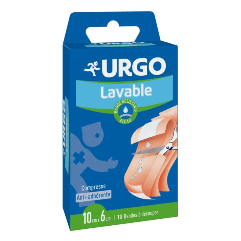 Urgo Lavable Bande Résistante à l'Eau 10cmX6 cm