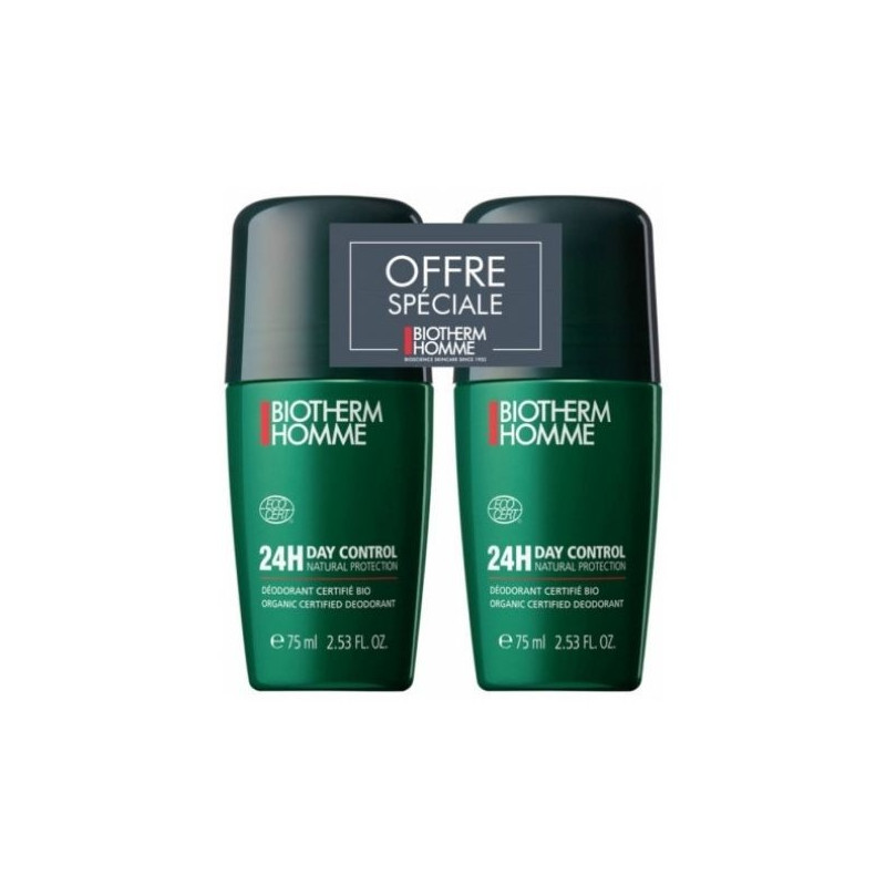 Biotherm Homme Déodorant Day Control Natural Protect Bio Roll-On 2x75ml