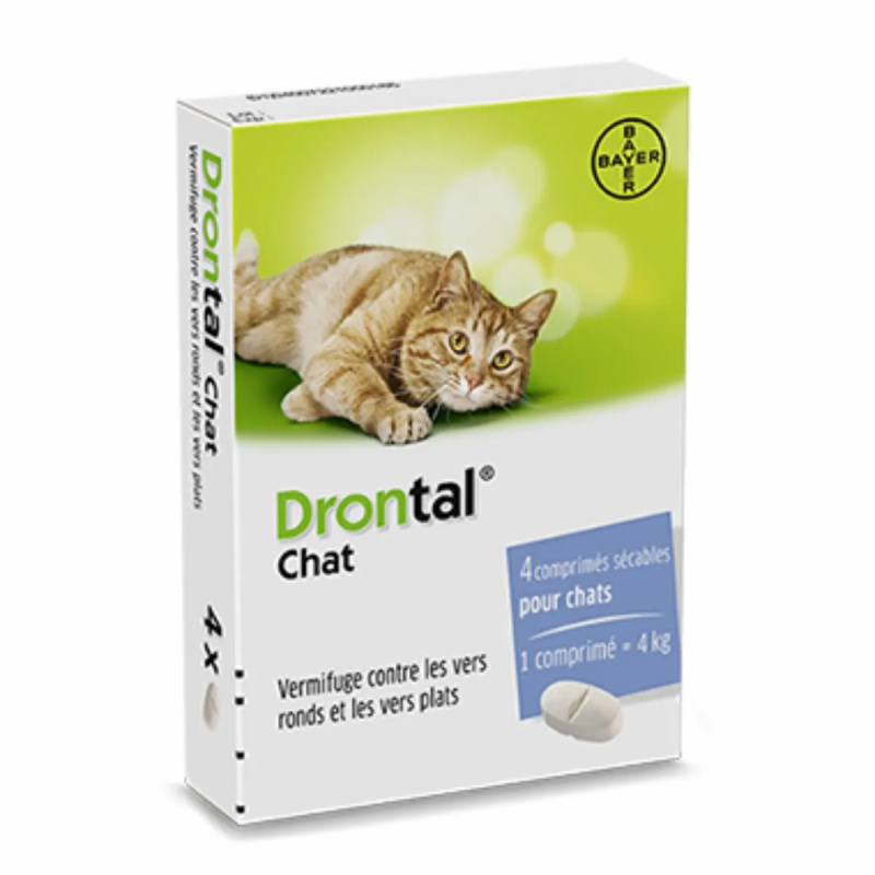Drontal Chat Vermifuge Comprimés Sécables