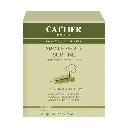 Cattier Argile Verte Surfine 3Kg.
