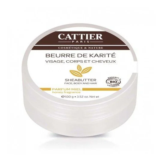 Cattier Beurre de Karité parfum Miel 100g