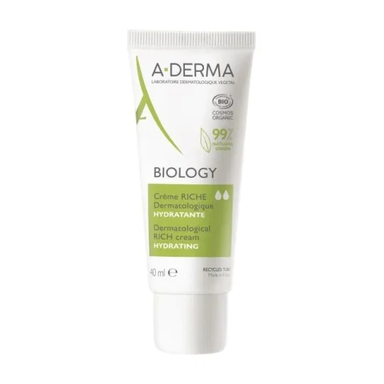 A-Derma Biology Crème Riche Hydratante Bio 40ml