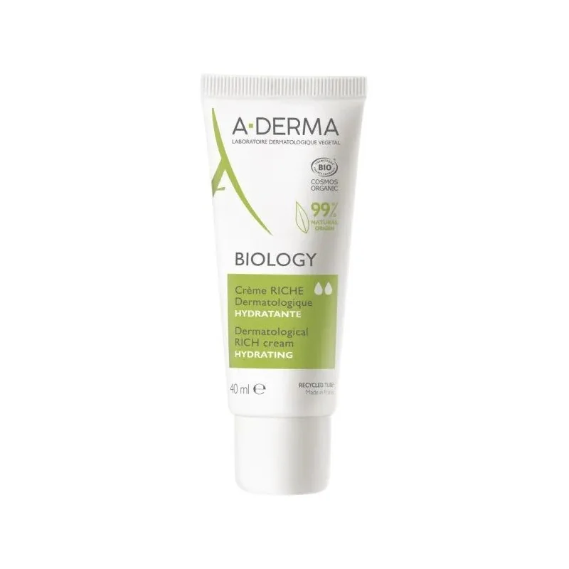 A-Derma Biology Crème Riche Hydratante Bio 40ml