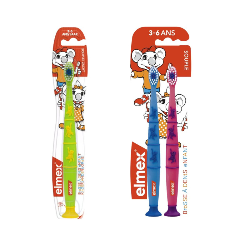 Elmex Brosse à dents Enfant 3-6 ans Souple
