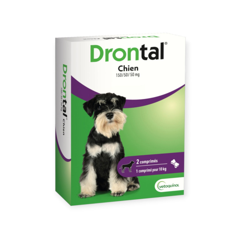 Drontal Chien Vermifuge - Élimine vers ronds et plats