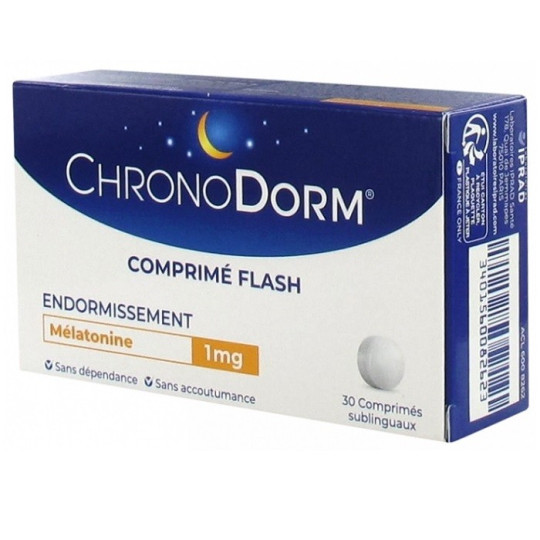 ChronoDorm Mélatonine 1mg 30 comprimés