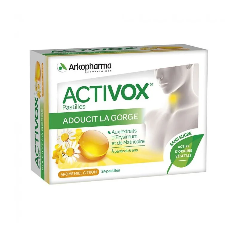 Arkopharma Activox Miel Citron Pastilles X24