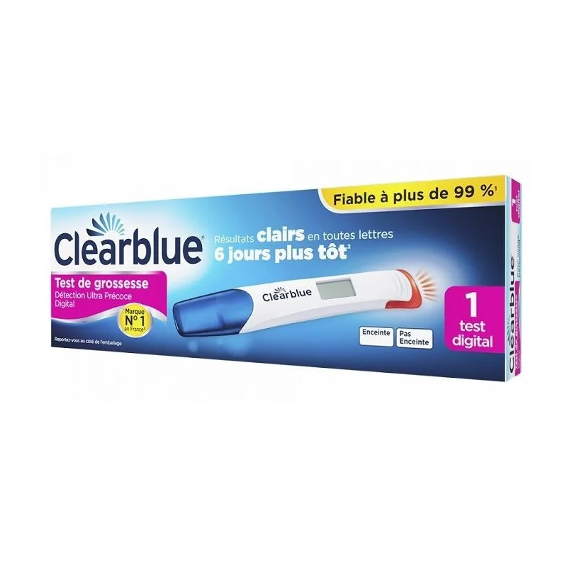 Clearblue 1 Test de Grossesse Détection Ultra Précoce