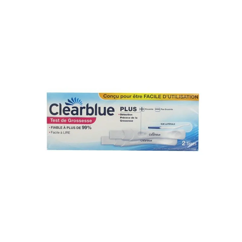 Clearblue plus Test de grossesse 2 Tests