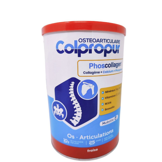 Colpropur Osteoarticulaire Os et Articulations Saveur Fraise 340g
