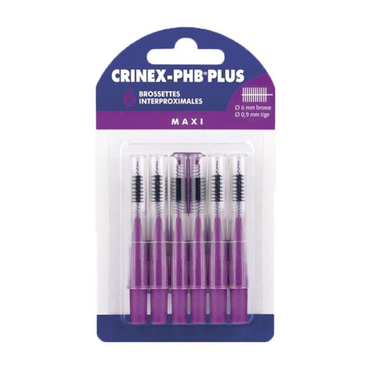 Crinex PHB Plus 6 Brossettes Interdentaires 6mm et 0.9mm