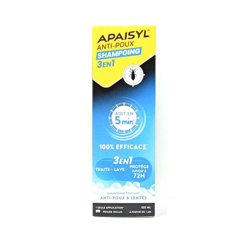 Apaisyl Anti-Poux Shampoing Traitant 3en1
