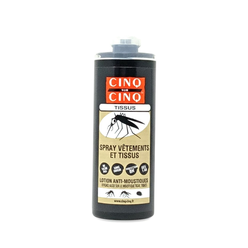Cinq Sur Cinq Spray Vêtements Anti-Moustiques & Tiques - Protection 8h