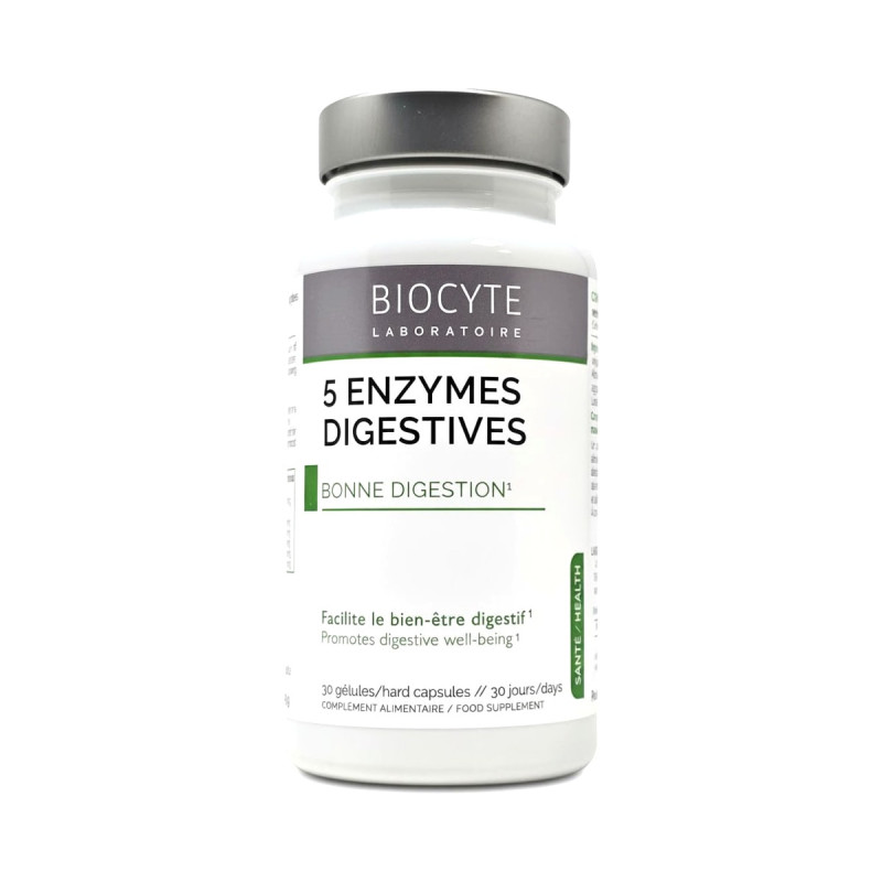 Biocyte 5 Enzymes Digestives – Complément pour une bonne digestion