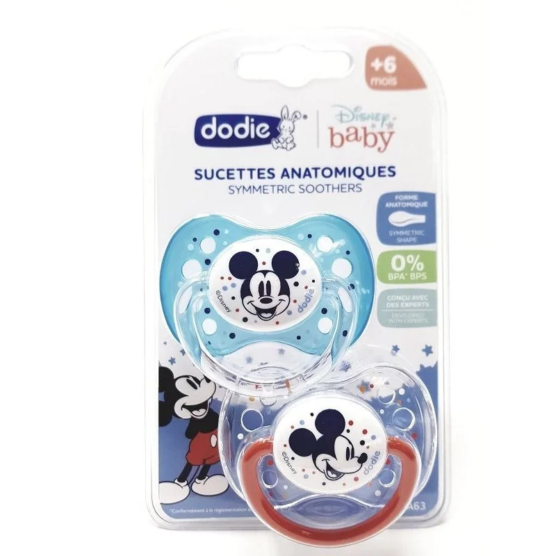 Dodie Sucettes +6 mois collection Mickey lot de 2
