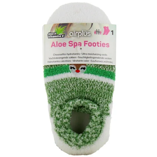 Air Plus Socquettes Cabine Aloe Vera Enfant Vert Taille 26-31