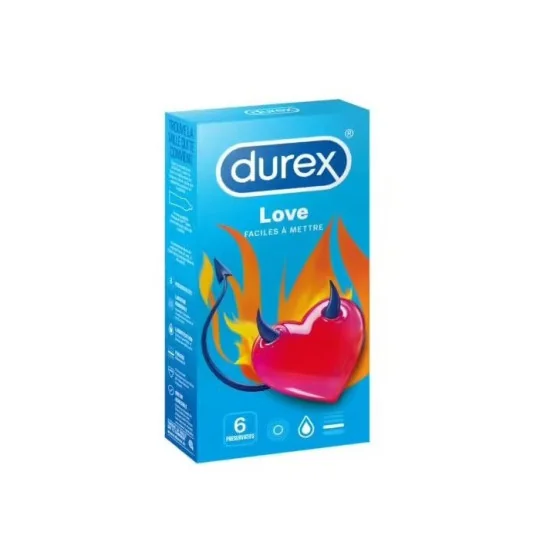Durex Love Lubrifiés 6 Préservatifs