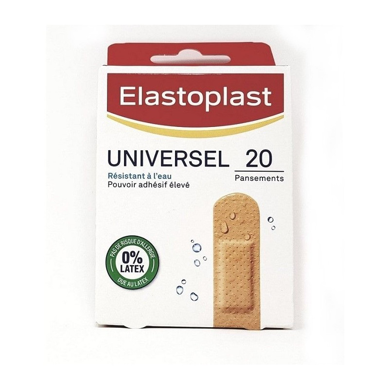 Elastoplast 20 Pansements Universel Résistant à l'Eau