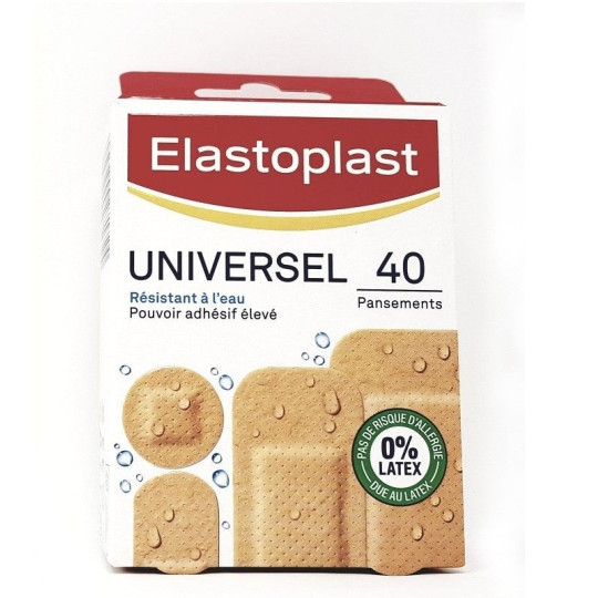 Elastoplast 40 Pansements Universel Résistant à l'Eau