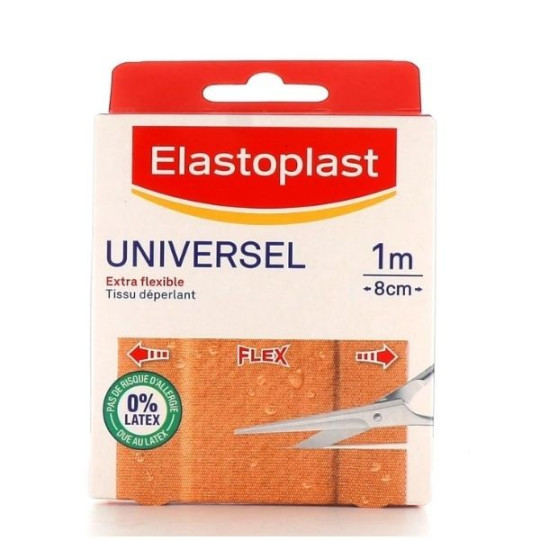 Elastoplast Bande Pansement Universel Résistant à l'Eau de 1mx8cm