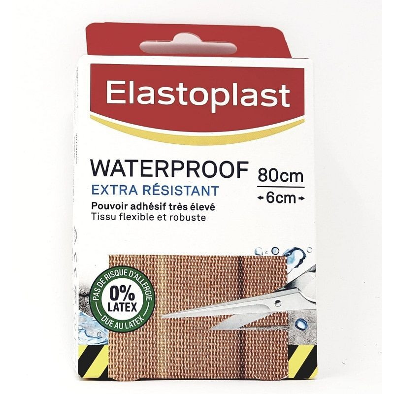 Elastoplast Pansements 80cmX6cm Waterproof Extra Resistant Sans Latex