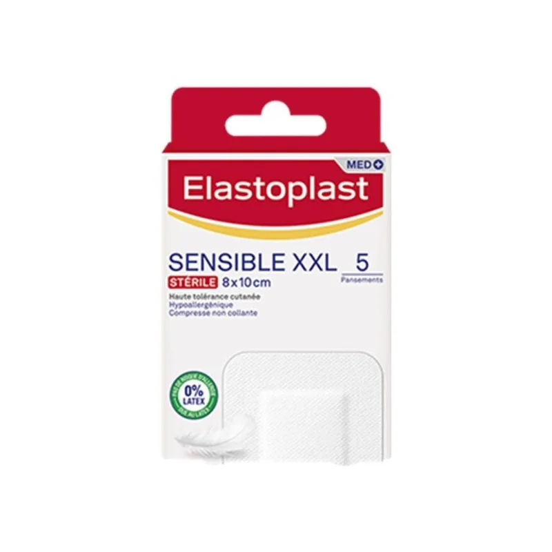 Elastoplast Sensible XXL 5 Pansements 8X10cm