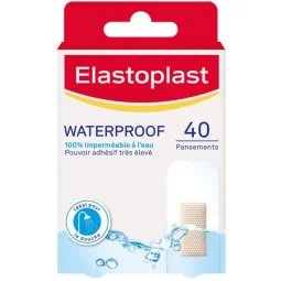 Elastoplast Waterproof 40 Pansements 2.5X6.5cm