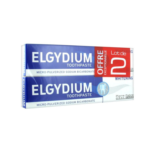 Elgydium Dentifrice Blancheur 2X75ml